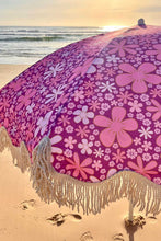 Load image into Gallery viewer, BLOSSOM RETRO BEACH UMBRELLA
